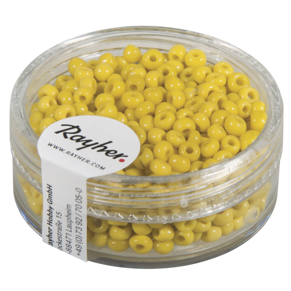 Rocailles, 2,6 mm opak gelb