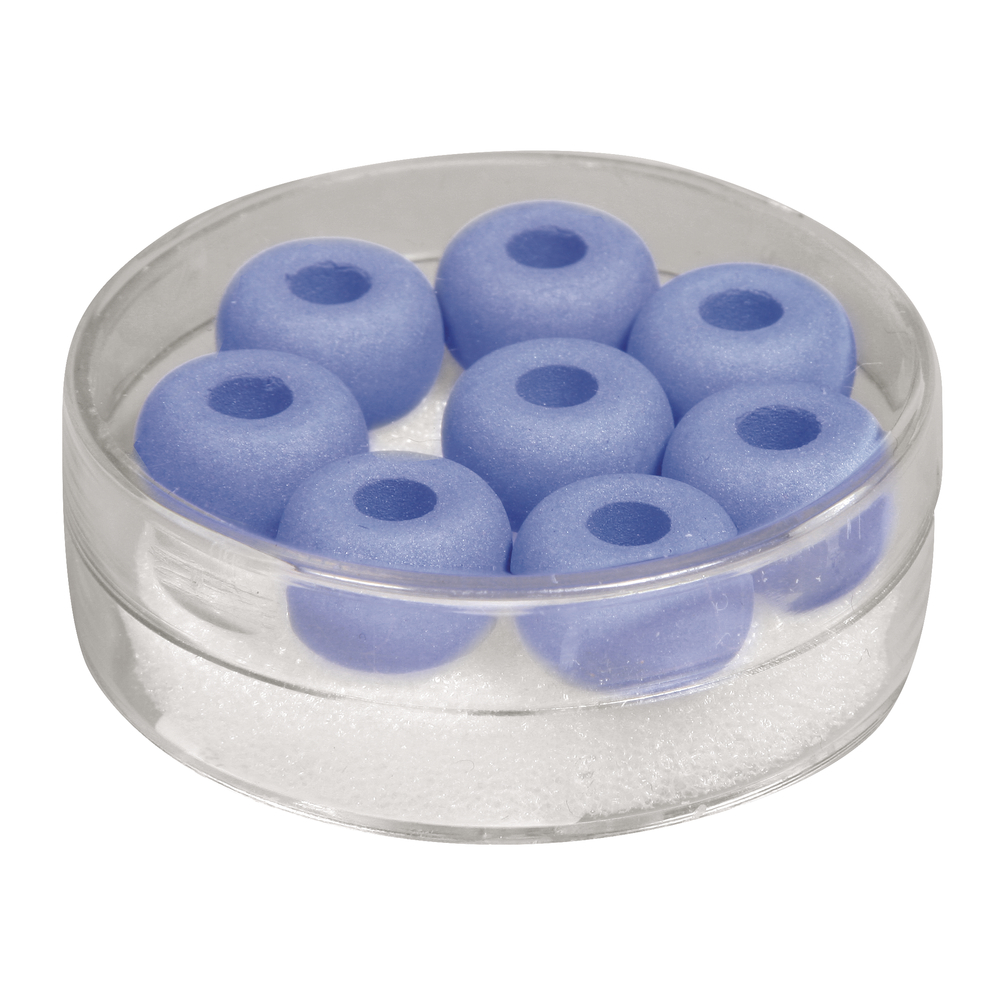 Silk-Bead Glas Perle, 11mm ø blau