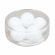Silk-Bead  Glas Perle, 14mm ø weiß
