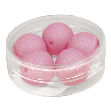 Silk-Bead  Glas Perle, 14mm ø fuchsia