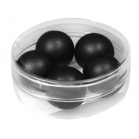 Silk-Bead  Glas Perle, 14mm ø schwarz
