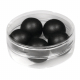 Silk-Bead  Glas Perle, 14mm ø schwarz