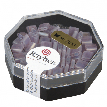 Miyuki-Perle Tila, transp.,gefr.,regenb.