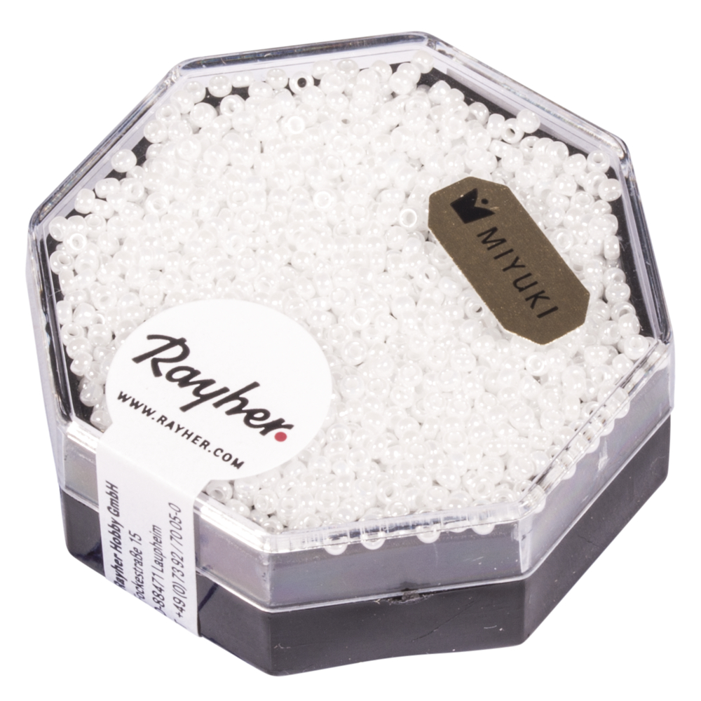 Premium-Rocailles 1,5 mm alabaster