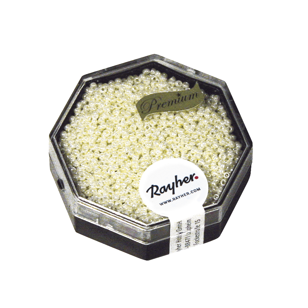Premium-Rocailles 1,5 mm opak gelüstert
