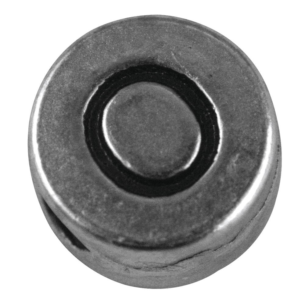 Metall-Perle O , ø 7 mm, Loch 2 mm, silb