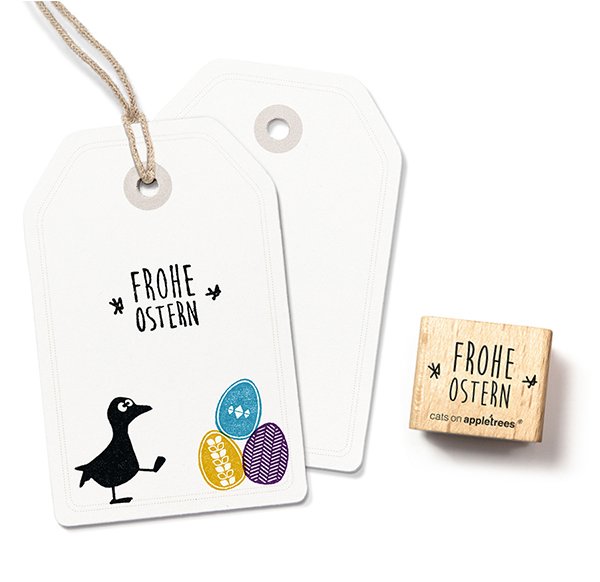 Typostempel Frohe Ostern