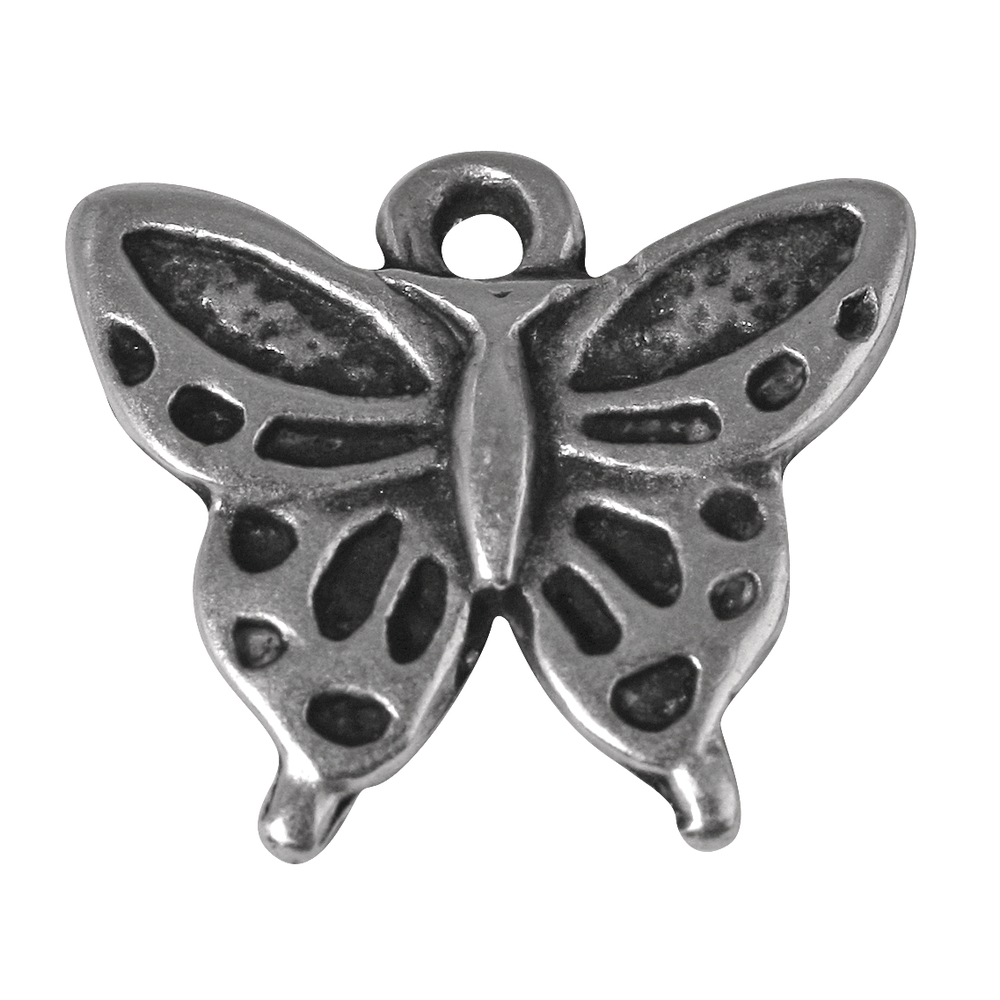 Metall-Anhnger Schmetterling, 16mm, se