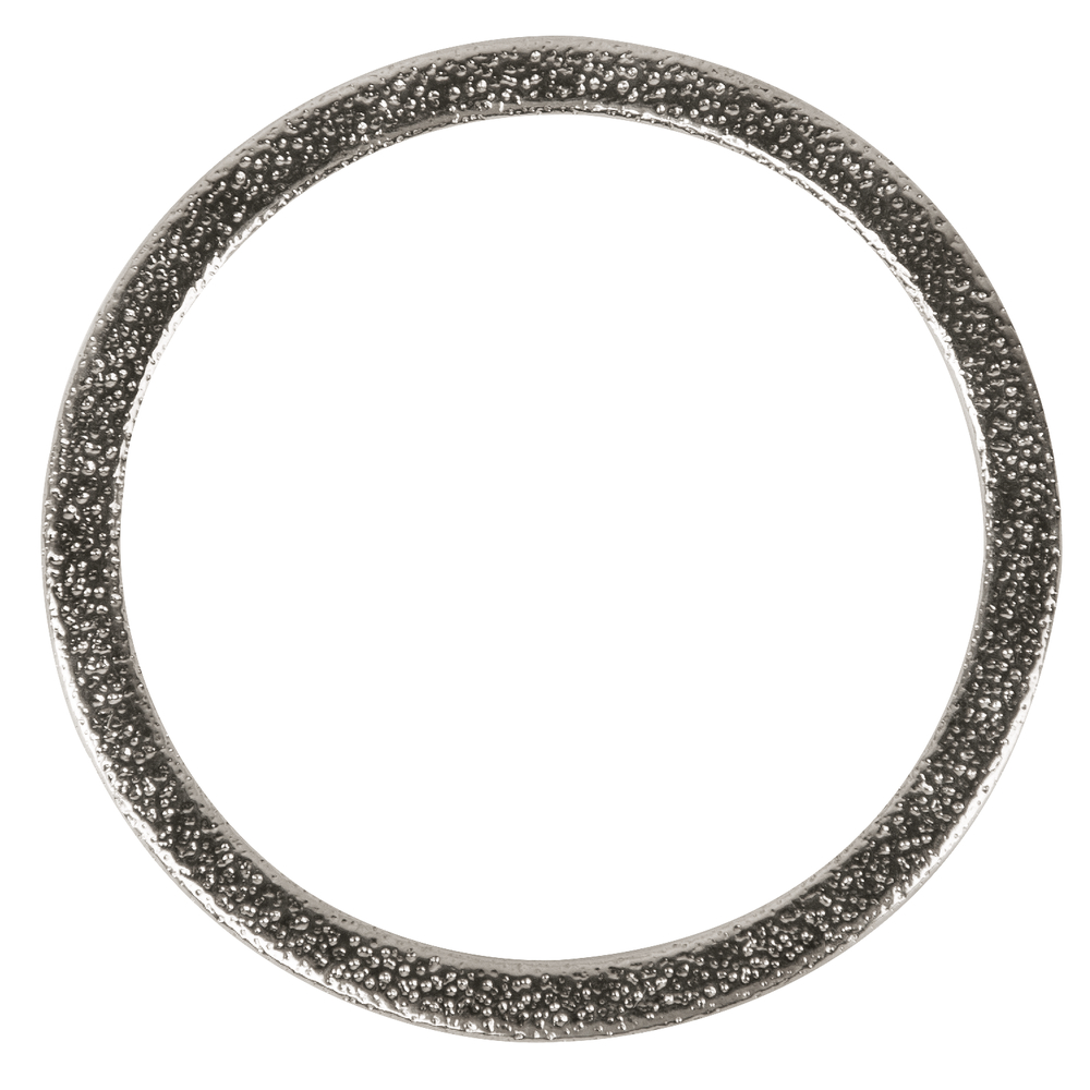 Metall- Schmuckring flach, 50mm, silber