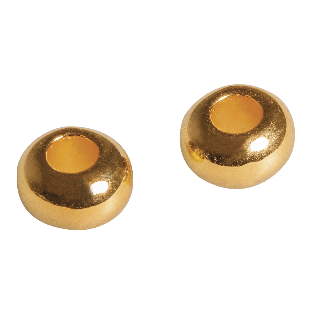 Metall- Perle, 6mm, gold