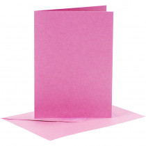 Karten und Umschläge C6 pink