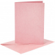 Karten und Umschläge C6 rosa glitzer