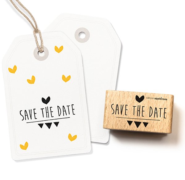 Typostempel Save the Date