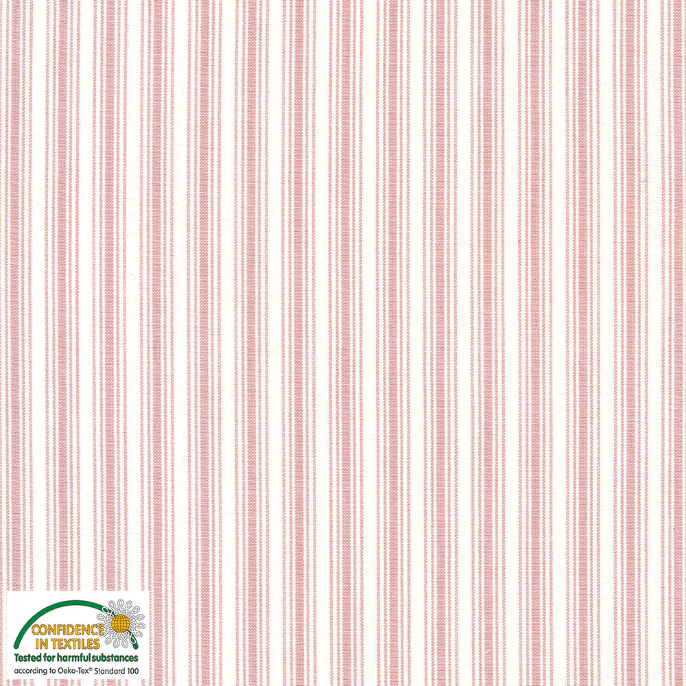 Nordso beige rosa Streifen 140 cm