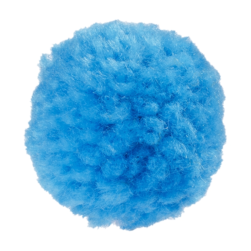 Pompons 30 mm 6 St, blau
