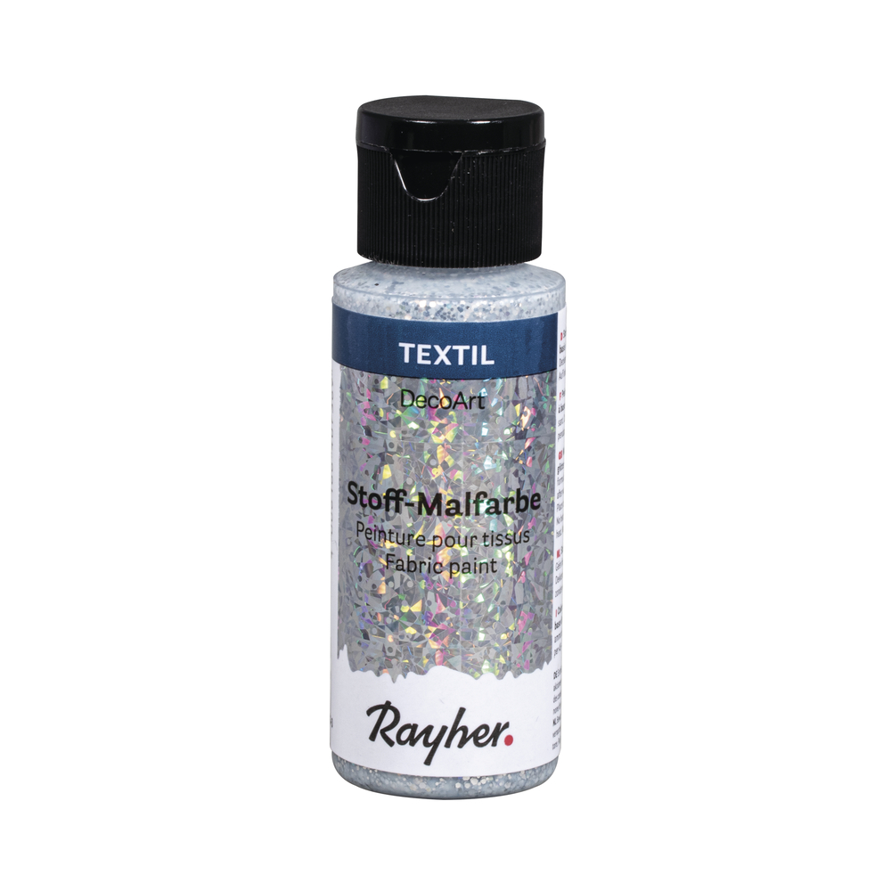 Stoffmalfarbe Extreme Glitter silber
