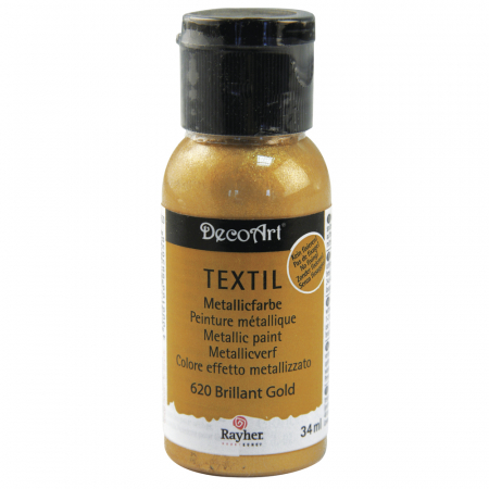 Metallic-Stoffmalfarbe, gold