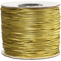 Elastikband, 1mm, 100m gold
