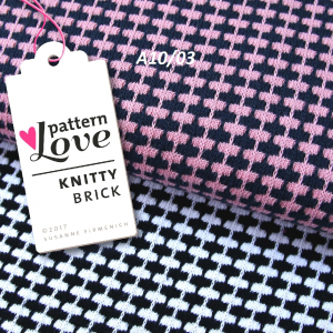 HHL Grobstrick Knitty Brick navy/rosa