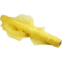 Organzastoff, B: 50 cm, gelb