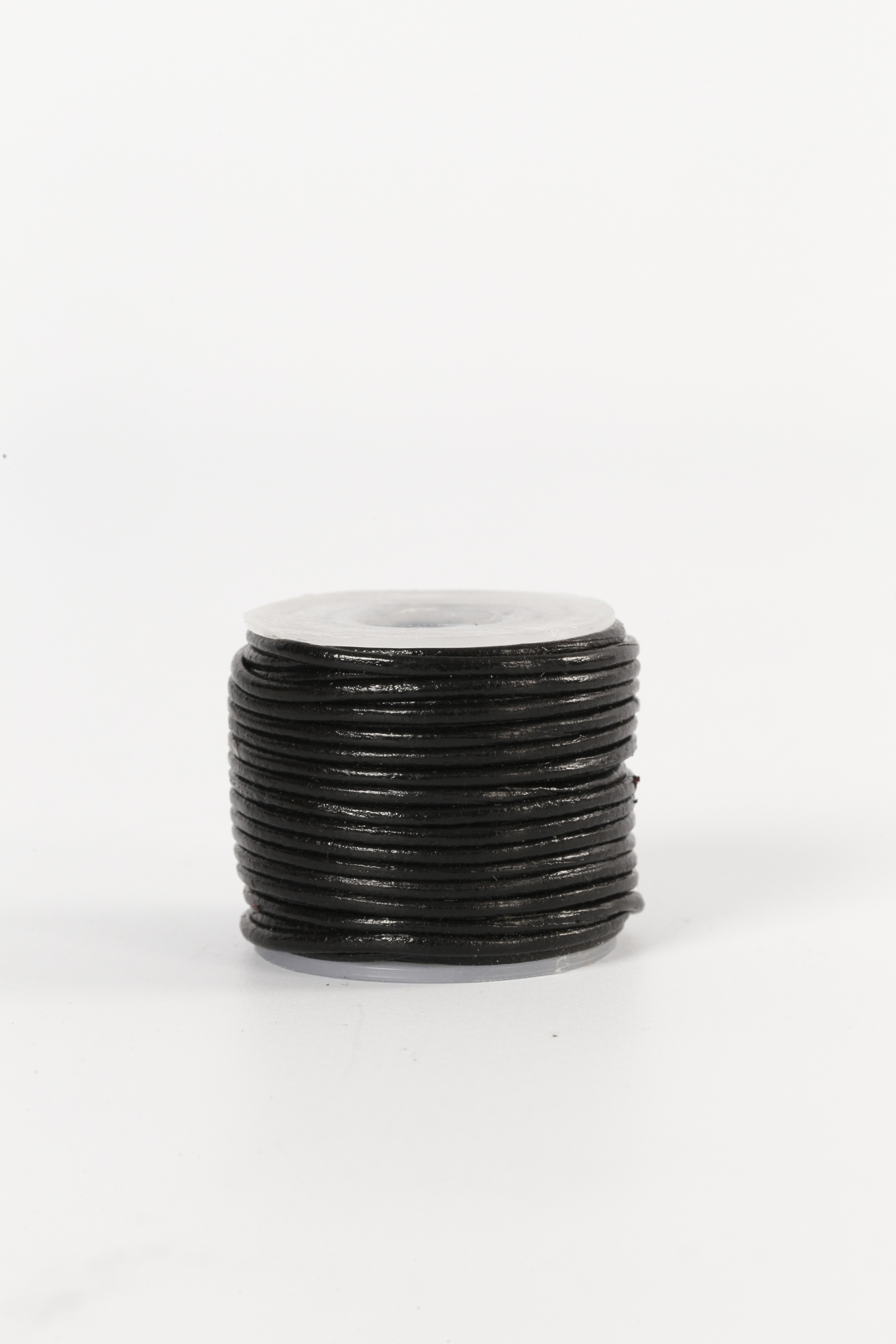 Lederband, 1 mm, schwarz, 10 m