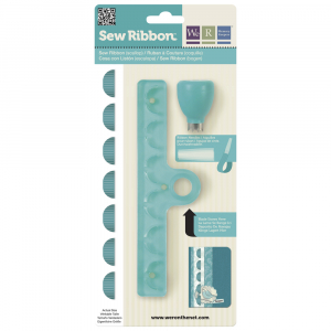 Sew Ribbon Punch & Stencil Set-Scallop
