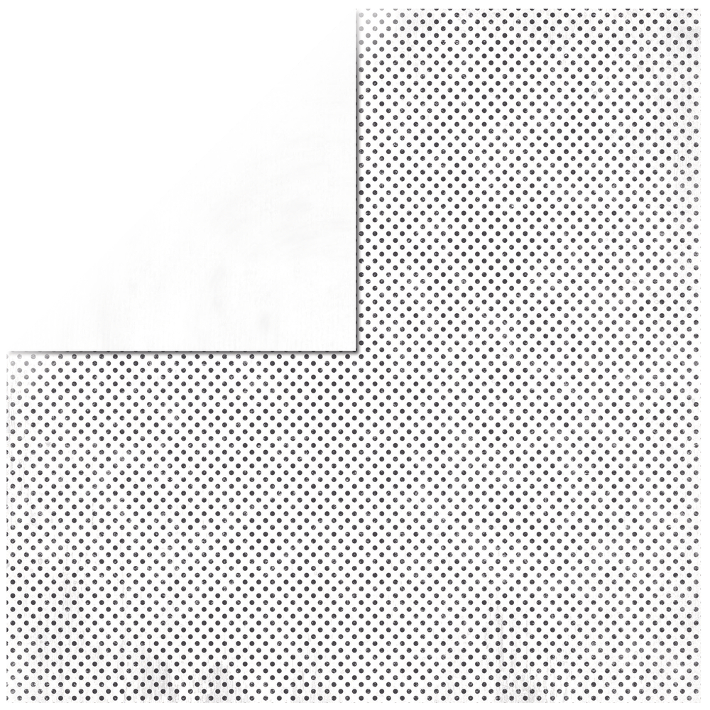 Scrapbookingpapier Double Dot, weiß, 30,