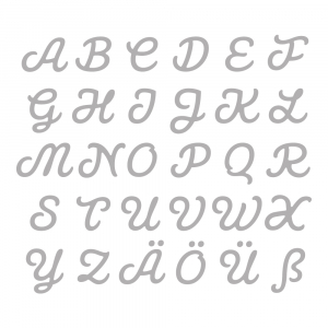 Stanzschabl. Set: Connected Alphabet