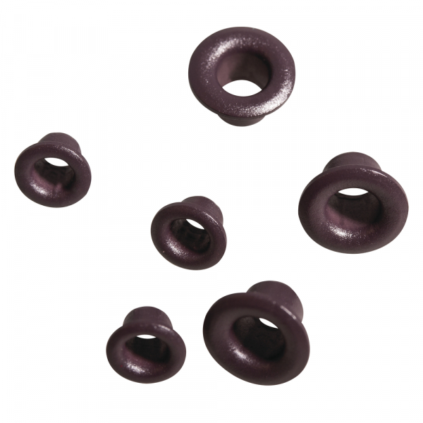 Eyelets  Rund nougat, 4+8 mm