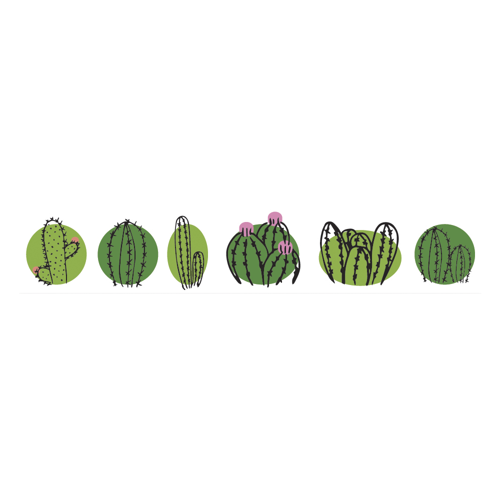 Washi Tape Cactus Family