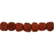 Keramikperlen, Größe 11x13 mm, rotbraun,