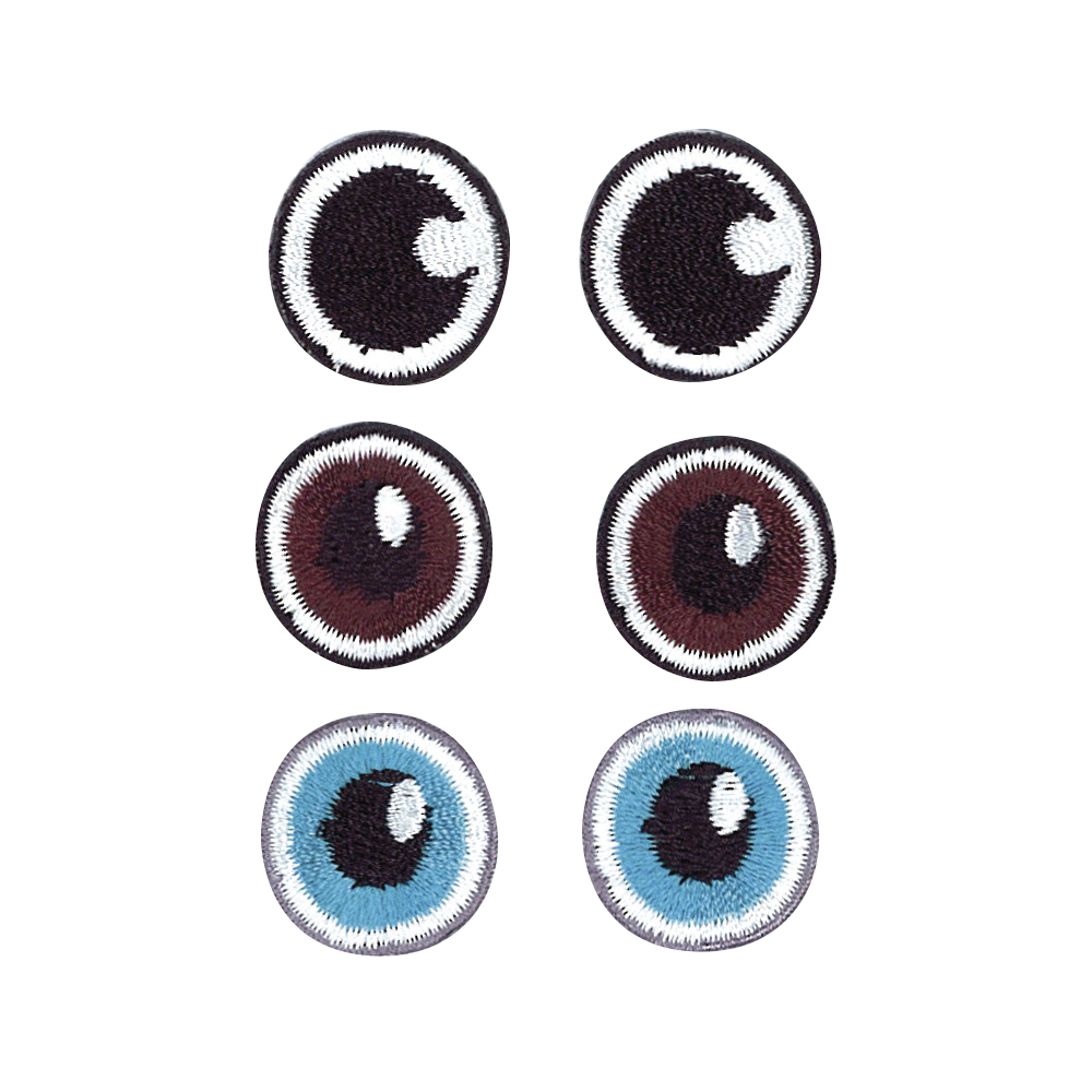 Stoff Aufbügelmotiv Basic Eyes, 1,8 cm
