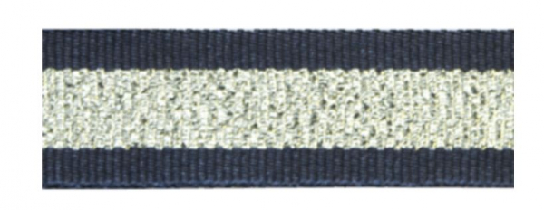 Ripsband silber blau