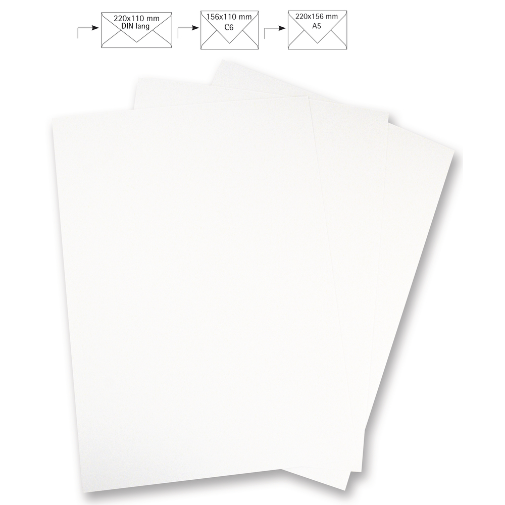 Briefbogen A4, uni, weiß, 210x297mm, 90g