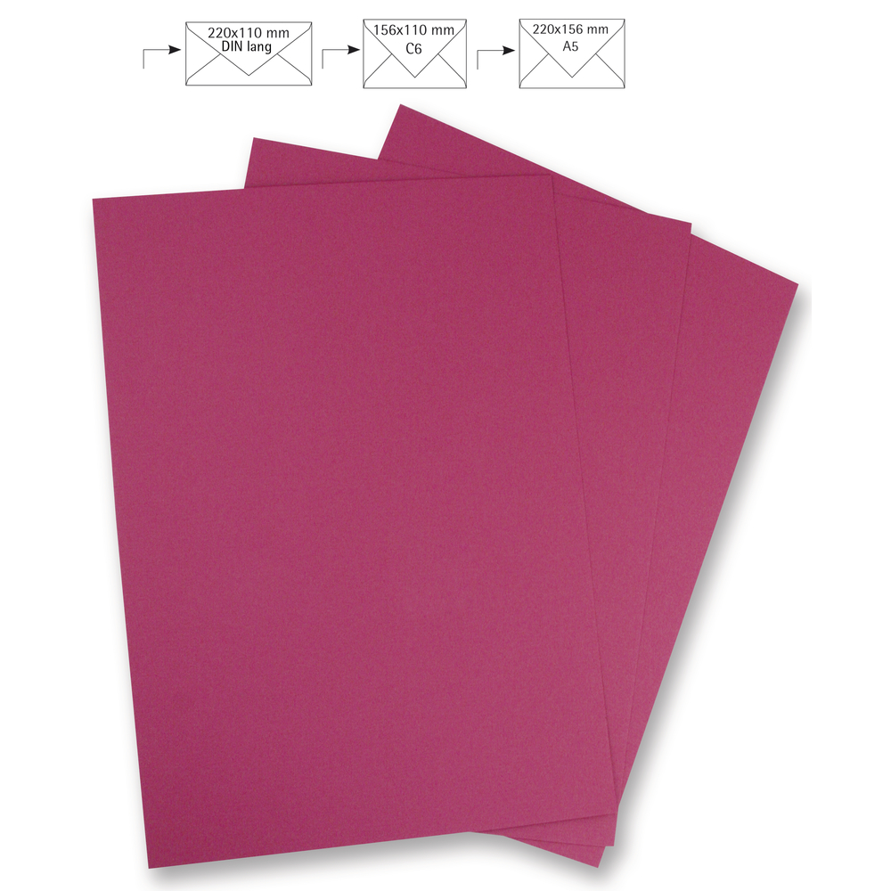 Briefbogen A4, uni, pink, 210x297mm, 90g