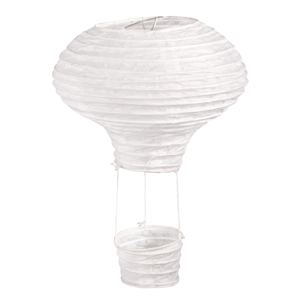 Papierlampion Heißluftballon, 15 cm, 2St
