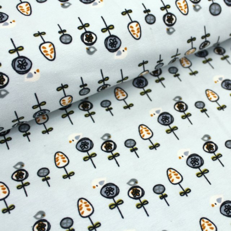 Biojersey Monster Tuin Flowers - blau