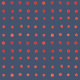 Bio-Voile Sunspots blau, rote Punkte